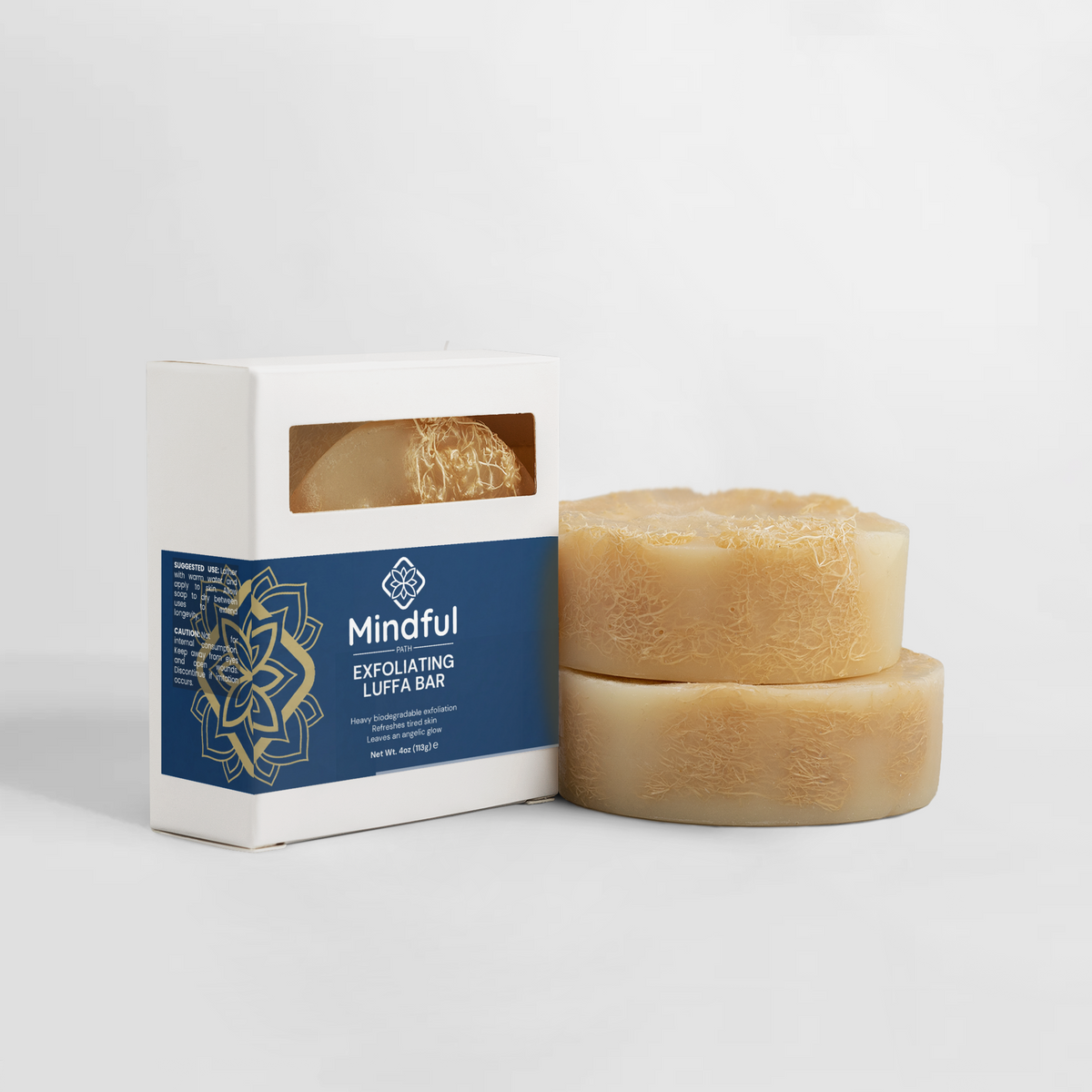 Exfoliating Luffa Bar detail 2 - Mindful Path