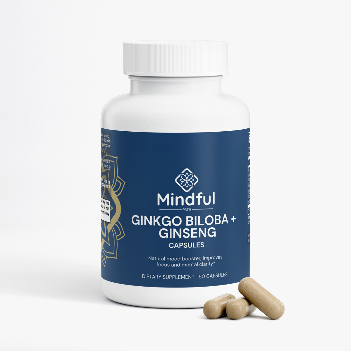 Ginkgo Biloba + Ginseng label 2 - Mindful Path