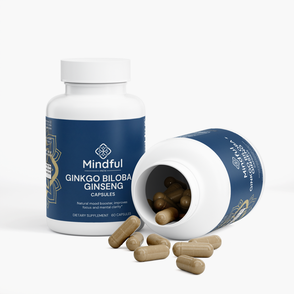 Ginkgo Biloba + Ginseng supplement facts panel 3 - Mindful Path