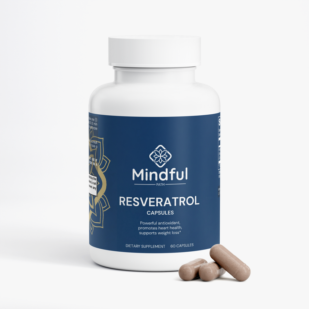 Resveratrol 600mg label 2 - Mindful Path