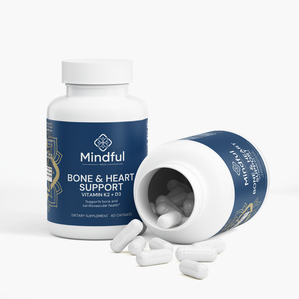 Bone & Heart Support supplement facts panel 3 - Mindful Path