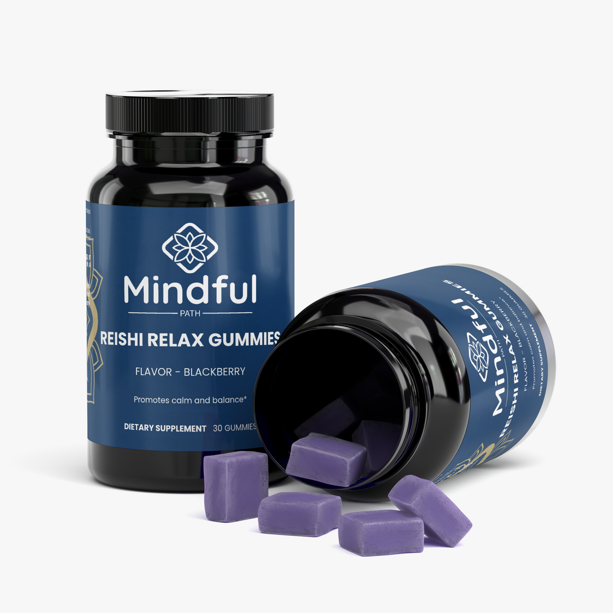 Reishi Relax Gummies supplement facts panel 3 - Mindful Path
