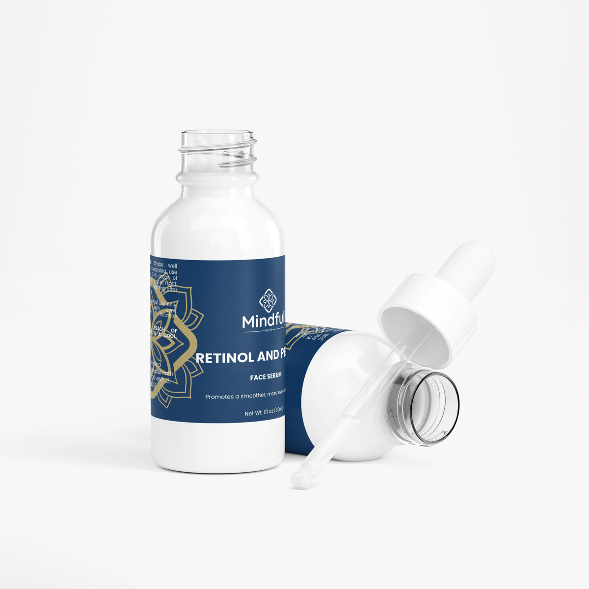 Retinol and Peptide Face Serum detail 3 - Mindful Path