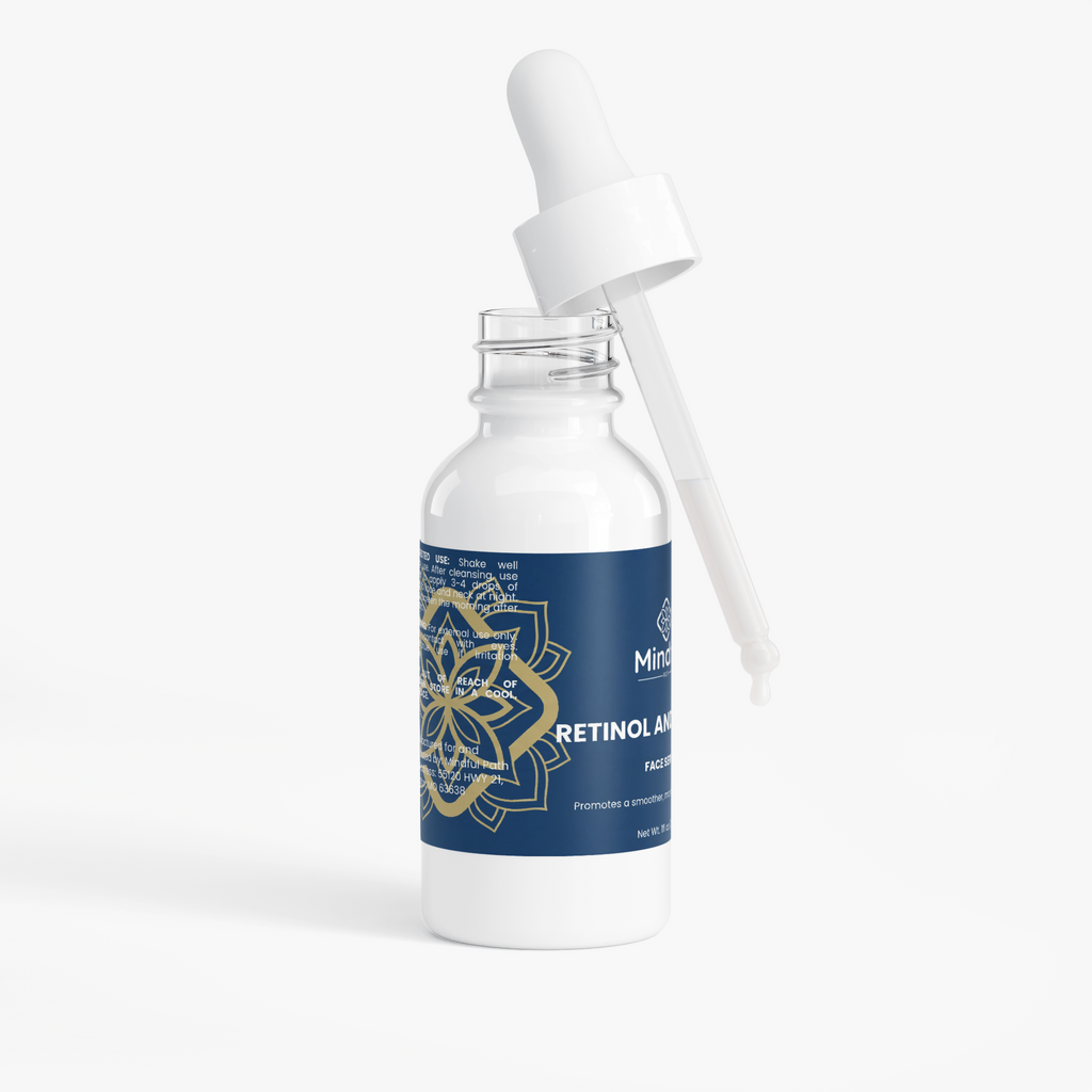 Retinol and Peptide Face Serum detail 2 - Mindful Path
