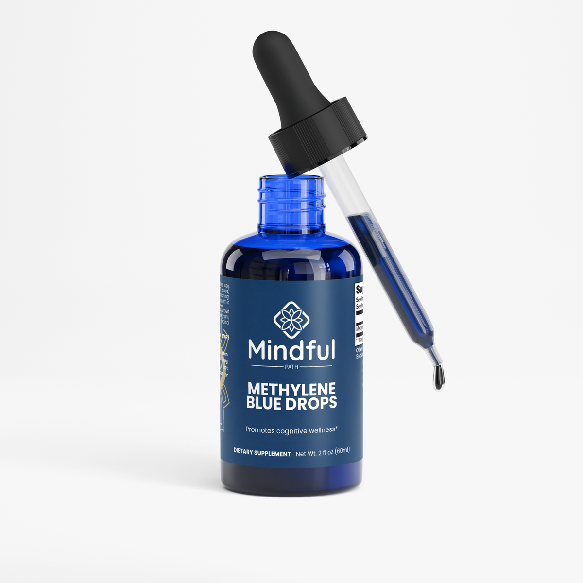 Methylene Blue Drops label 2 - Mindful Path