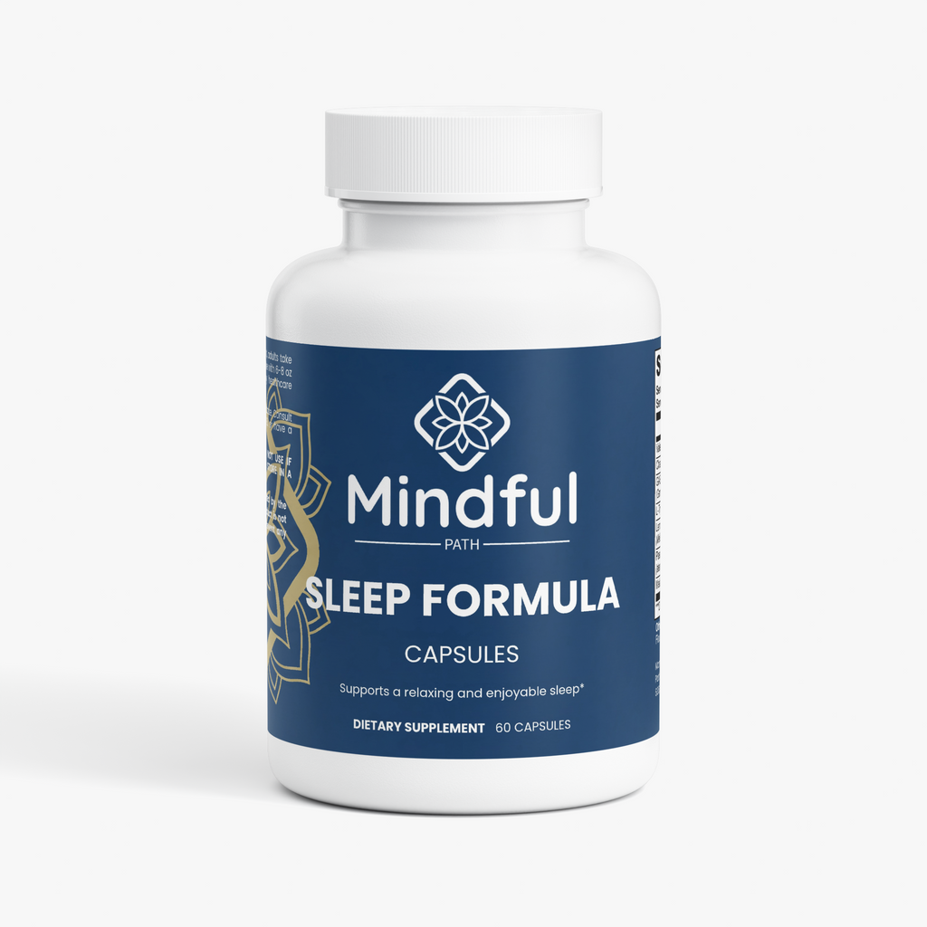 Sleep Formula supplement bottle - Mindful Path