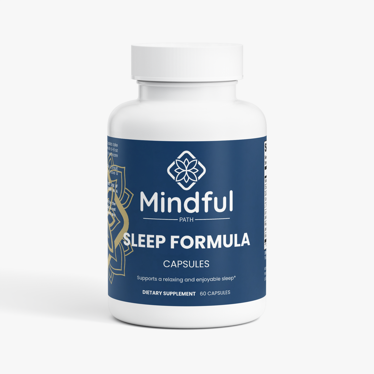 Sleep Formula supplement bottle - Mindful Path