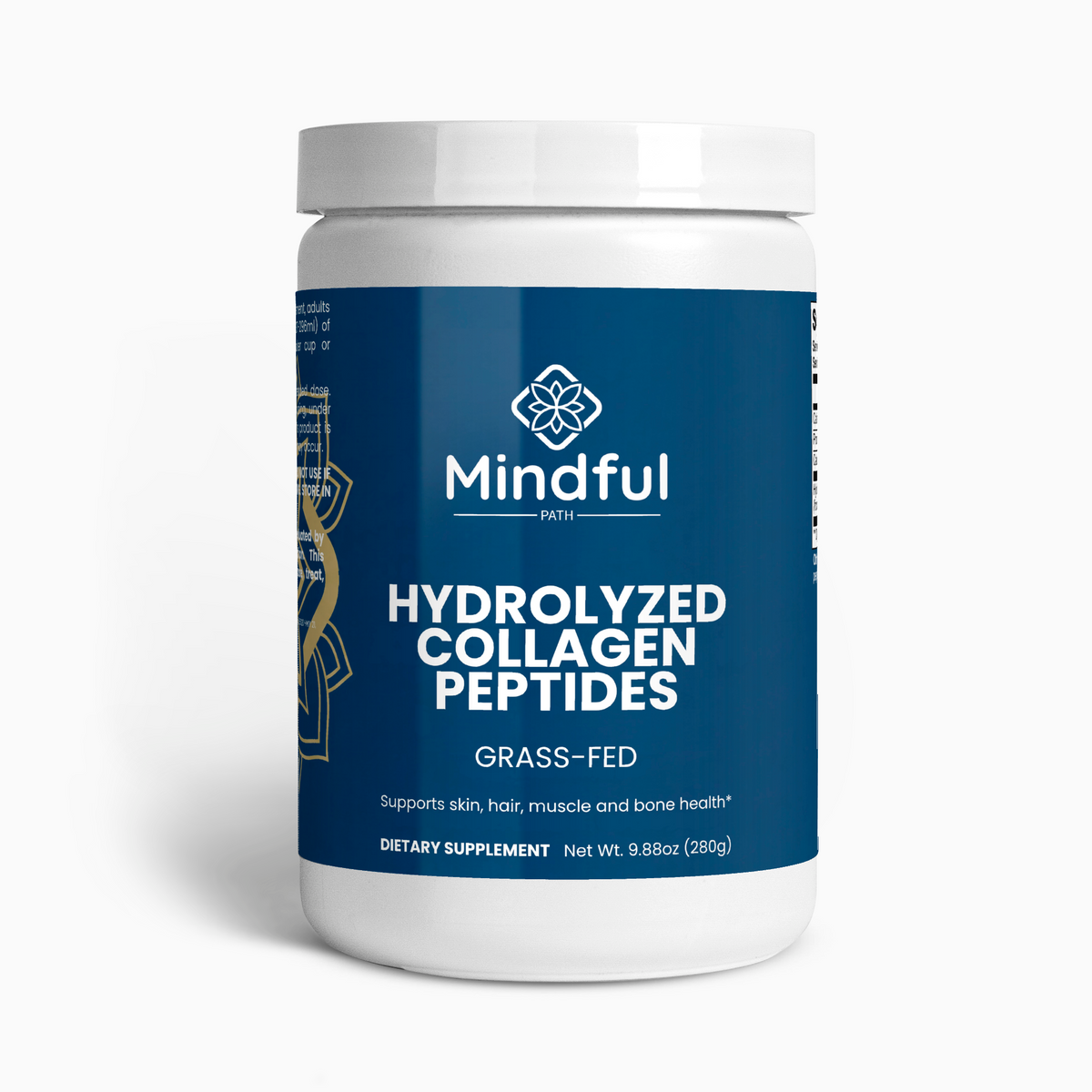 Grass-Fed Hydrolyzed Collagen Peptides label 2 - Mindful Path