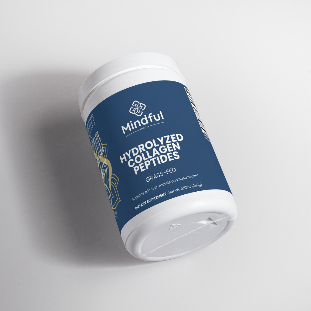 Grass-Fed Hydrolyzed Collagen Peptides supplement facts panel 3 - Mindful Path
