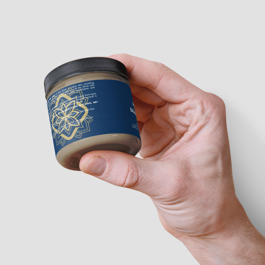 Dead Sea Mud mask detail 3 - Mindful Path