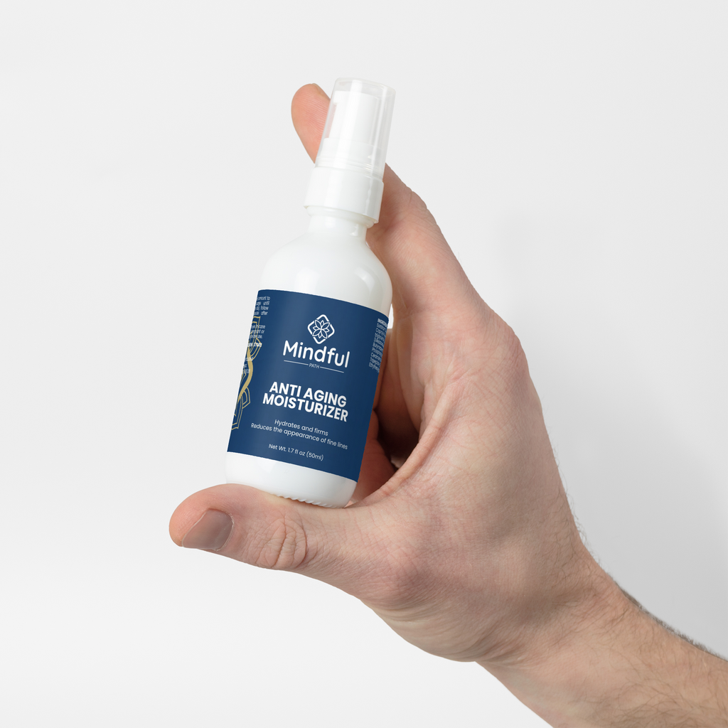 Anti-aging moisturizer for normal skin, texture close-up