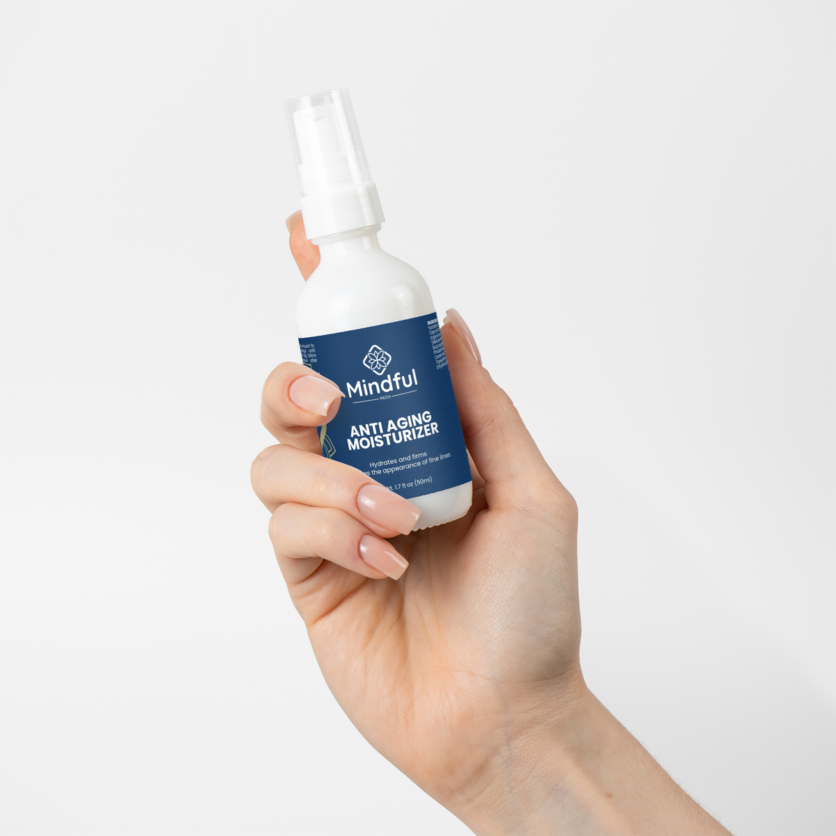 Anti-aging moisturizer for normal skin, product label detail
