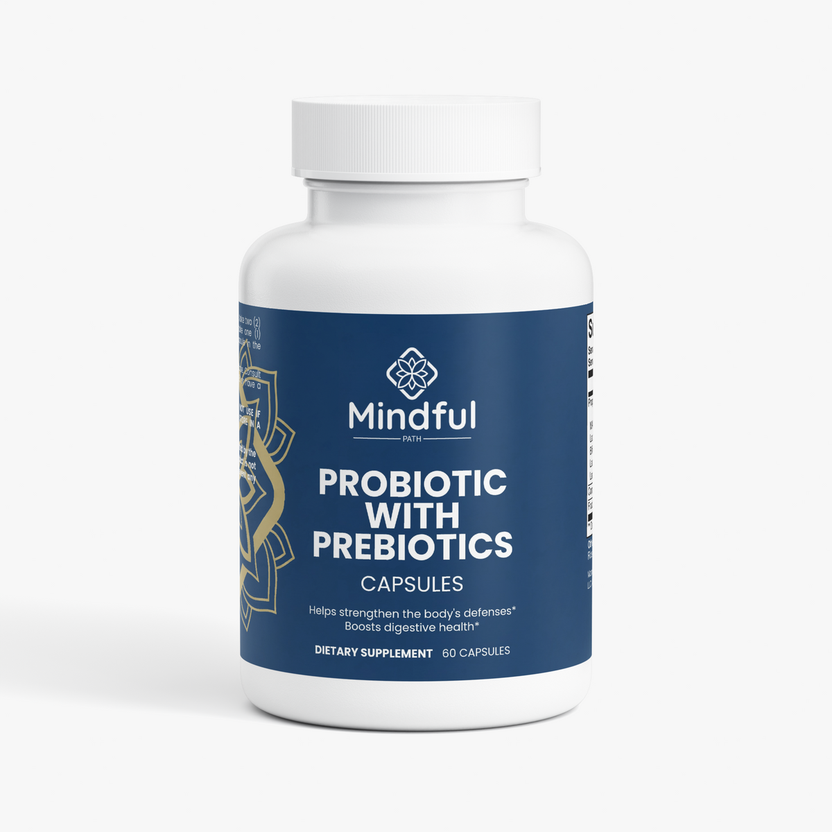Gut Health Probiotic & Prebiotic bottle - Mindful Path