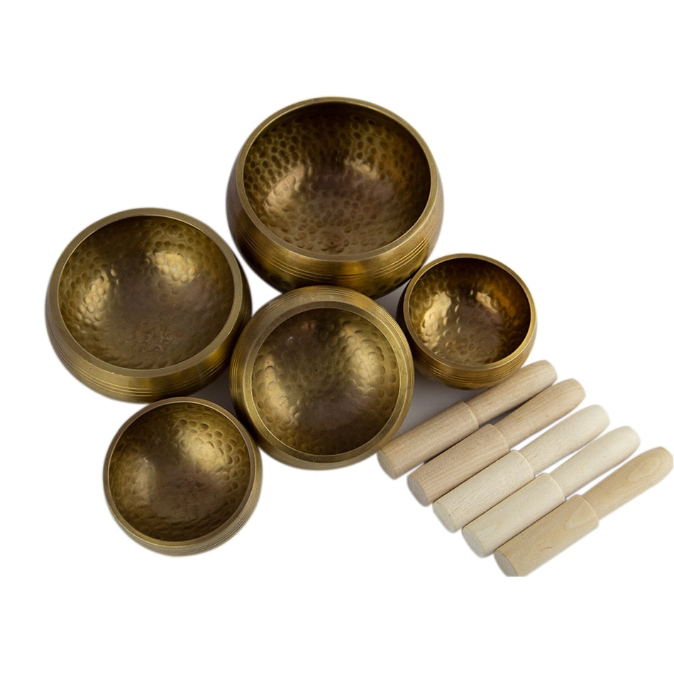 Tibetan Singing Bowl Set of Five