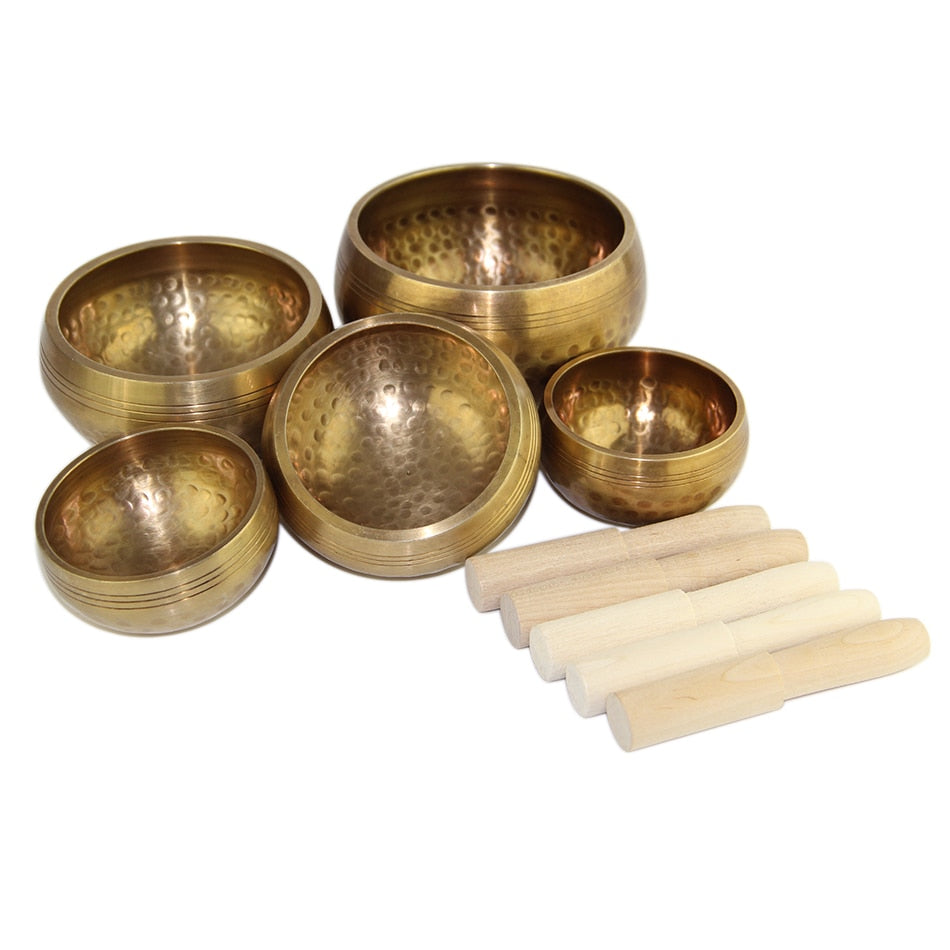 Tibetan Singing Bowl Set of Five